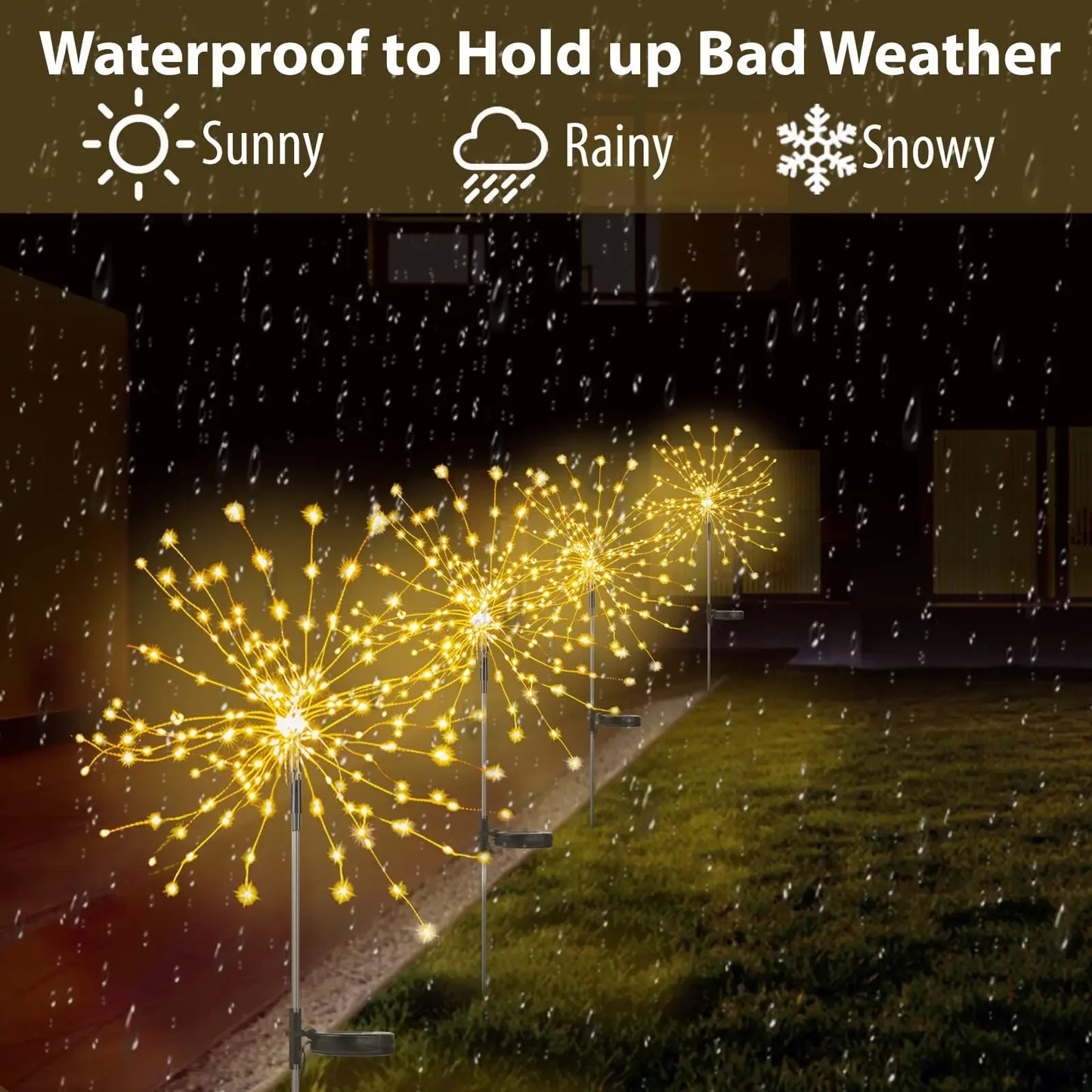 LED Solar Firework Power Lights