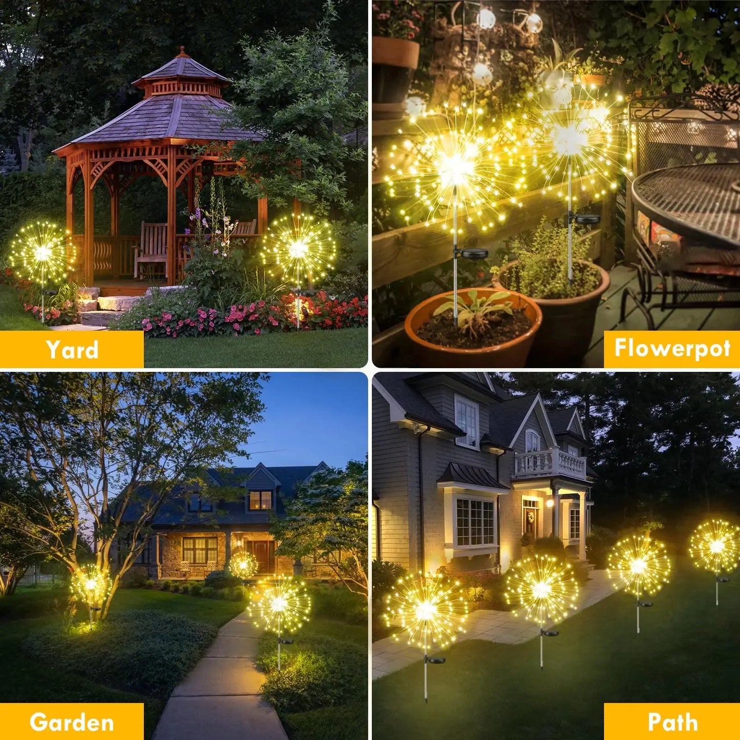LED Solar Firework Power Lights