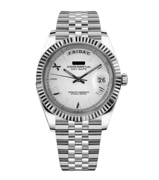 Seikojust Day Date - Ghost White