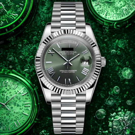 Seikojust Day Date - Mint Green