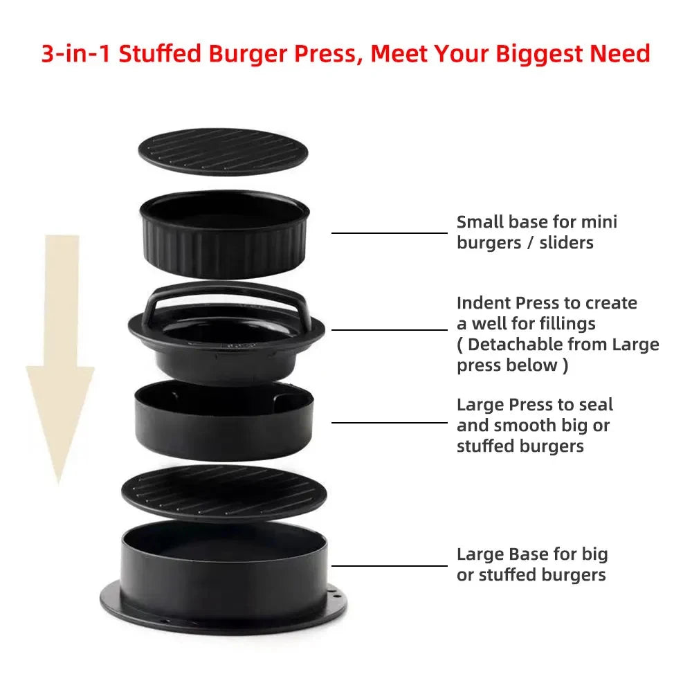 Round Hamburger Burger Press
