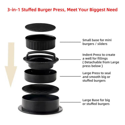Round Hamburger Burger Press