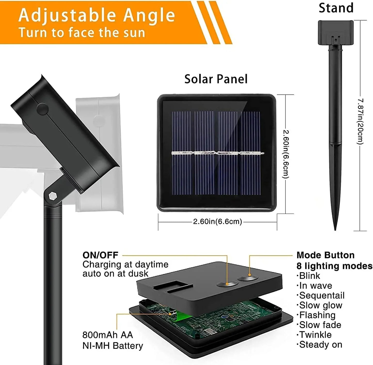 Solar-Powered LED String Lights