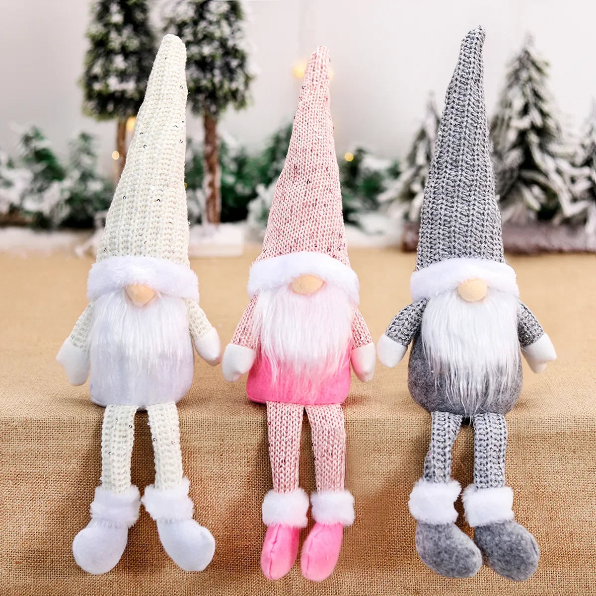 Festive Gnome Christmas Socks Gift Bag